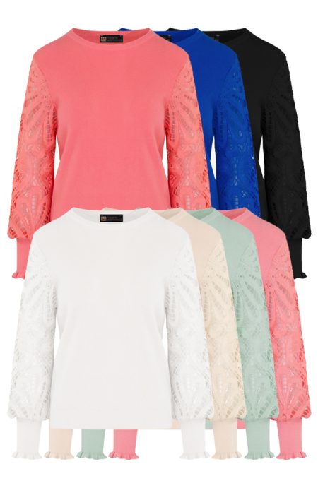 Musthave Deal Lace Sleeve Soft Truien