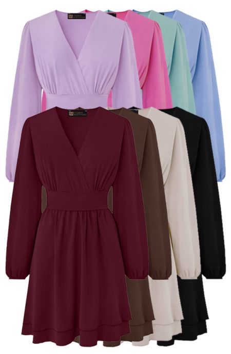 Musthave Deal V-Hals Strik Detail Jurken