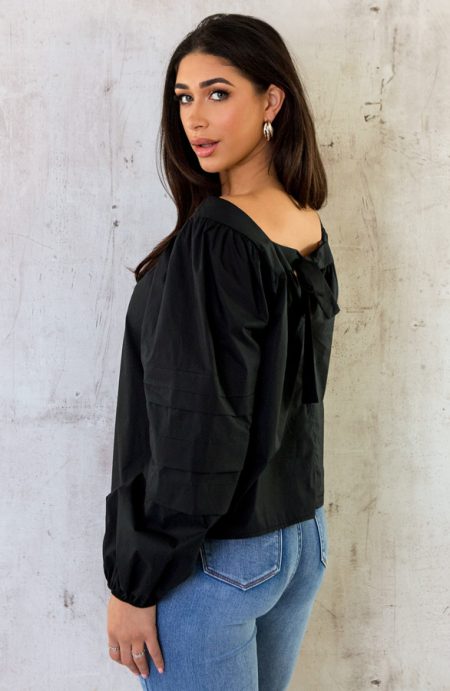 Musthave Strik Blouse Zwart