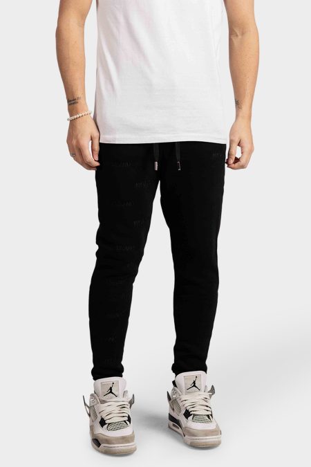 My Brand All Over Embroidery Trainingsbroek Heren Zwart - Maat XL - Kleur: Zwart | Soccerfanshop
