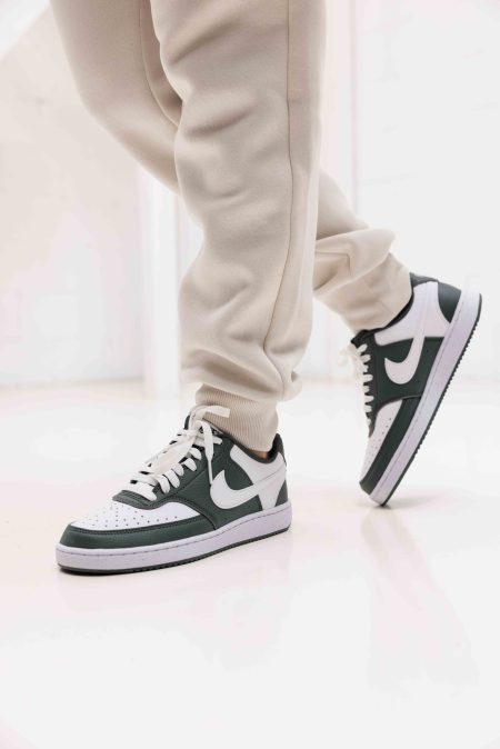 Nike Court Vision Low Sneakers Dames Groen/Wit - Maat 41 - Kleur: WitGroen | Soccerfanshop