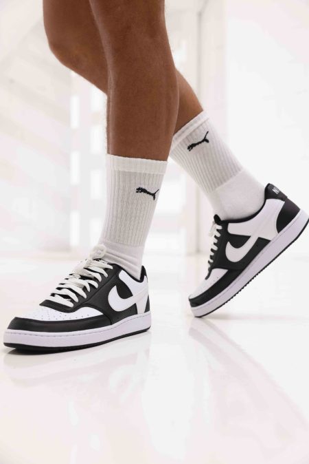 Nike Court Vision Low Sneakers Dames Zwart/Wit - Maat 39 - Kleur: WitZwart | Soccerfanshop