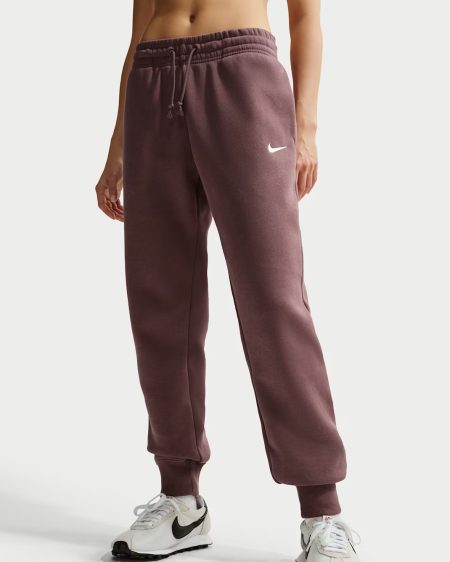 Nike Sportswear Phoenix Fleece Trainingsbroek Dames Bruin - Maat L | Soccerfanshop