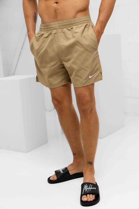 Nike Swim Essential 5" Zwembroek Heren Beige - Maat XXL - Kleur: Beige | Soccerfanshop
