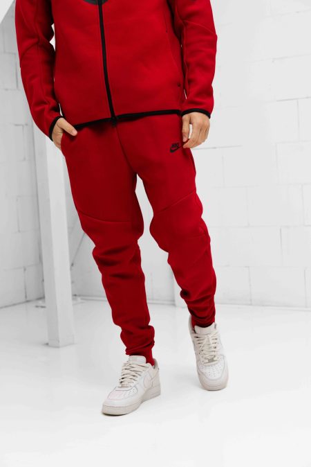 Nike Tech Fleece Trainingsbroek Heren Rood - Maat L - Kleur: Rood | Soccerfanshop