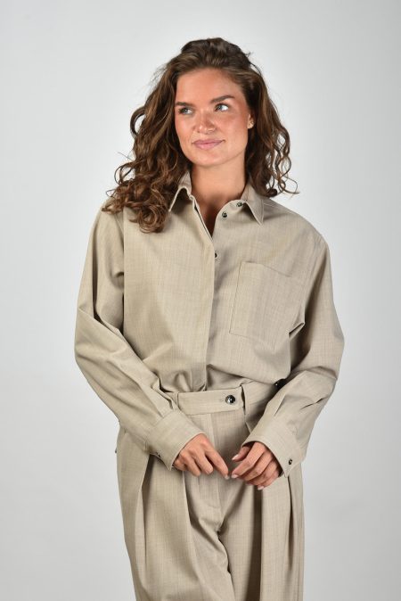 Nine In The Morning blouse 9FW25-AZ07 beige