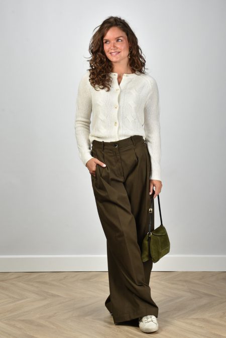 Nine In The Morning broek Petra 9FW25-PE90 oliva