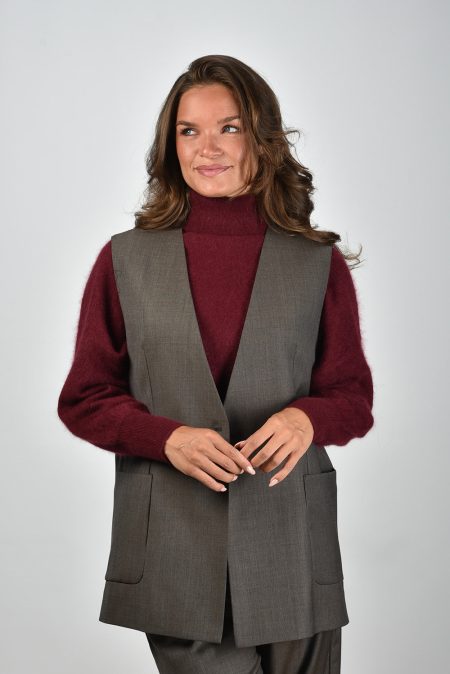 Nine In The Morning gilet Eloisa 9FW25-ELS03 beige