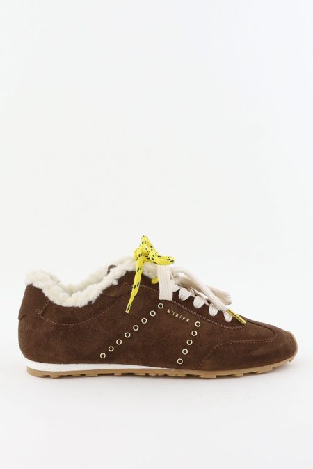 Nubikk sneakers Billy Lou Fur 21088901 dk brown suede