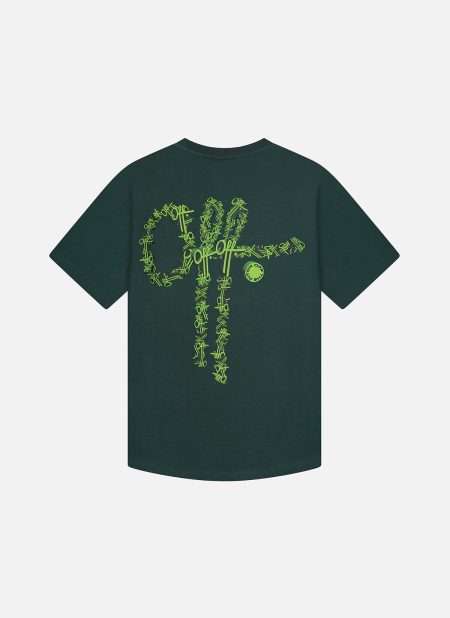 Off The Pitch 3D Off Slim Fit T-Shirt Heren Groen - Maat XXL - Kleur: Groen | Soccerfanshop