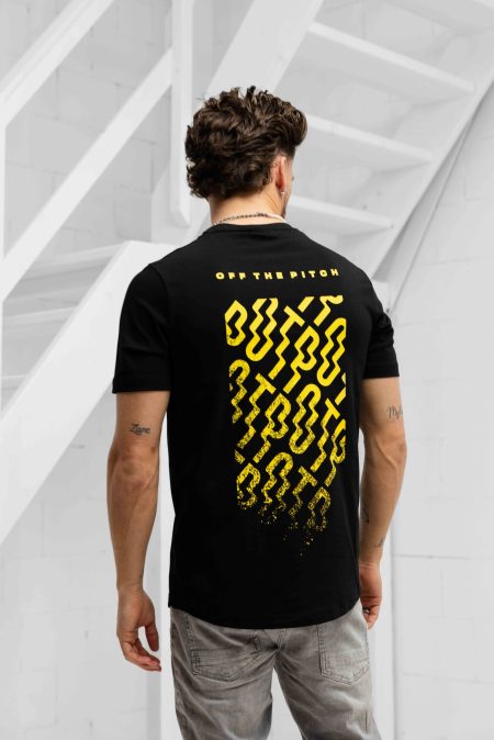 Off The Pitch Backburn Faded Slim Fit T-Shirt Heren Zwart - Maat XL - Kleur: Zwart | Soccerfanshop