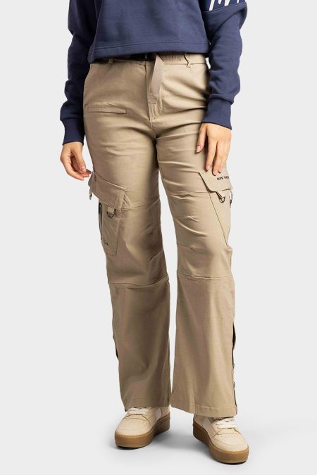 Off The Pitch Cargo Broek Dames Beige - Maat XS - Kleur: Beige | Soccerfanshop