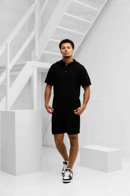 Off The Pitch Crochet Boulevard Zomerset Heren Zwart - Maat L - Kleur: Zwart | Soccerfanshop