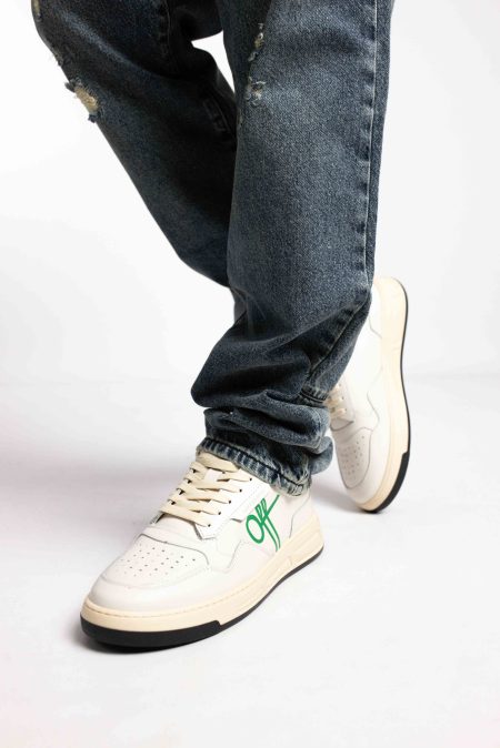 Off The Pitch Full Stop Sneakers Heren Beige/Zwart - Maat 45 - Kleur: BeigeZwart | Soccerfanshop