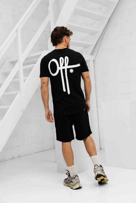 Off The Pitch Fullstop Slim Fit Zomerset Heren Zwart - Maat XXL - Kleur: Zwart | Soccerfanshop