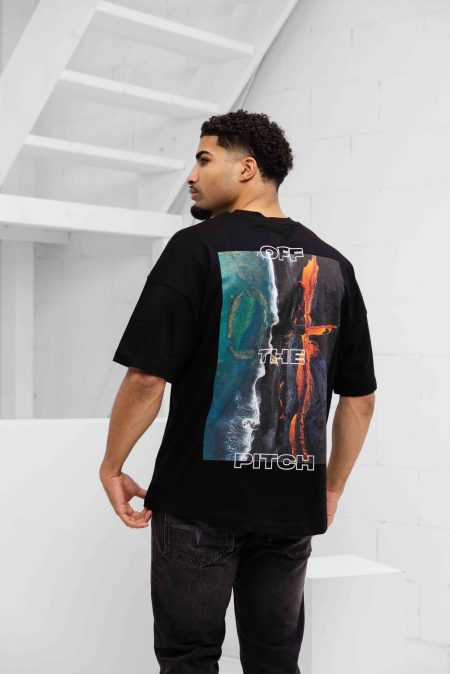 Off The Pitch Lava T-Shirt Heren Zwart - Maat XXL - Kleur: Zwart | Soccerfanshop