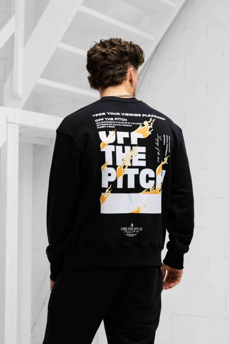 Off The Pitch Lit Sweater Heren Zwart - Maat XXL - Kleur: Zwart | Soccerfanshop
