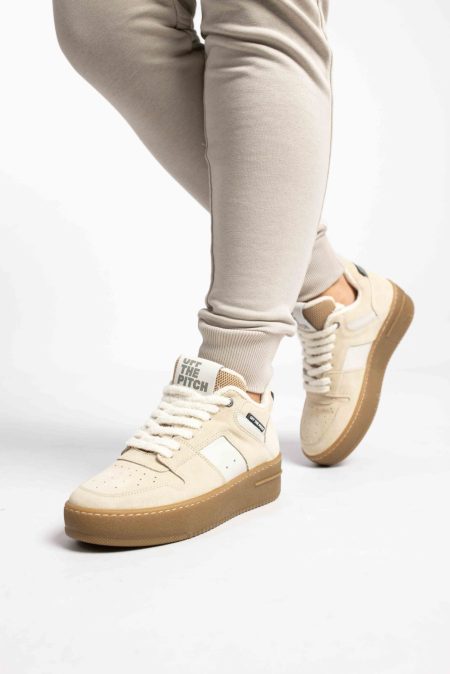 Off The Pitch Mocha Sneakers Dames Beige/Bruin - Maat 36 - Kleur: BeigeBruin | Soccerfanshop
