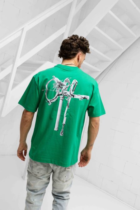 Off The Pitch Museum Loose Fit T-Shirt Heren Groen - Maat XXL - Kleur: Groen | Soccerfanshop