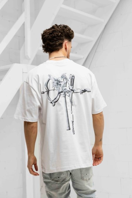 Off The Pitch Museum Loose Fit T-Shirt Heren Wit - Maat XL - Kleur: Wit | Soccerfanshop