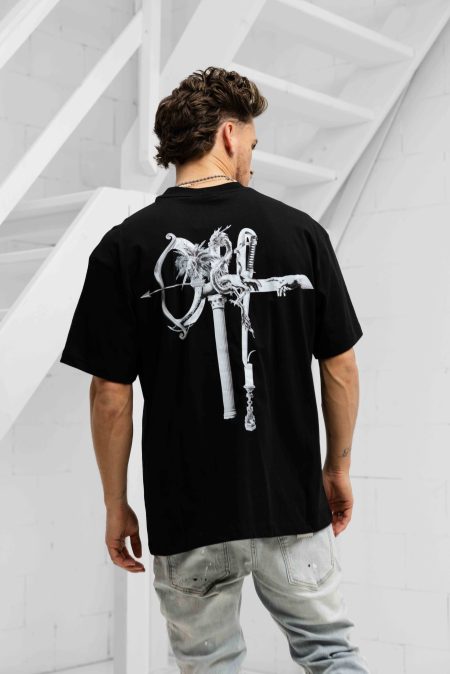 Off The Pitch Museum Loose Fit T-Shirt Heren Zwart - Maat XXL - Kleur: Zwart | Soccerfanshop