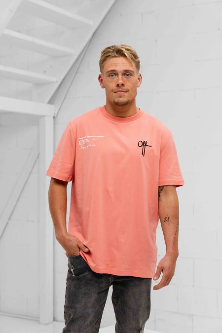 Off The Pitch Neo Regular Fit T-Shirt Heren Roze - Maat XL - Kleur: Roze | Soccerfanshop