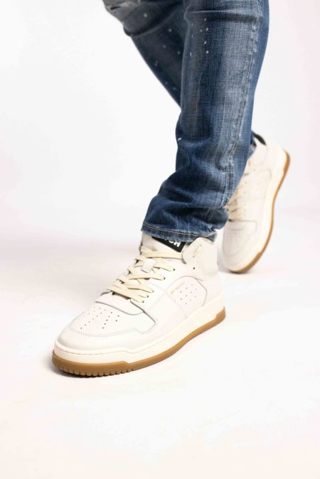 Off The Pitch Supernova Mid Sneakers Heren Lichtgrijs/Zwart - Maat 46 - Kleur: BeigeZwartGrijs | Soccerfanshop