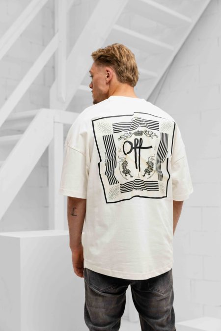 Off The Pitch Temple T-Shirt Heren Gebroken Wit - Maat L - Kleur: Gebroken Wit | Soccerfanshop