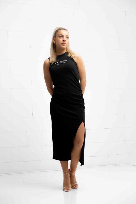 Off The Pitch WMNS Rib Dress Dames Zwart - Maat XXL - Kleur: Zwart | Soccerfanshop