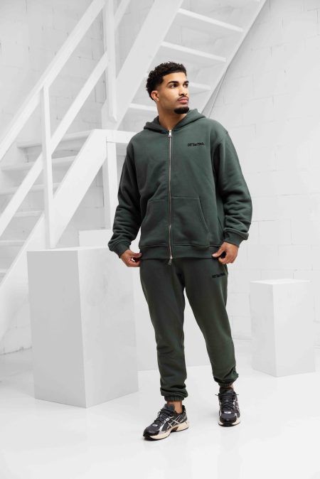 Off The Pitch Wardrobe Essential Trainingspak Heren Donkergroen - Maat XXL - Kleur: Donkergroen | Soccerfanshop