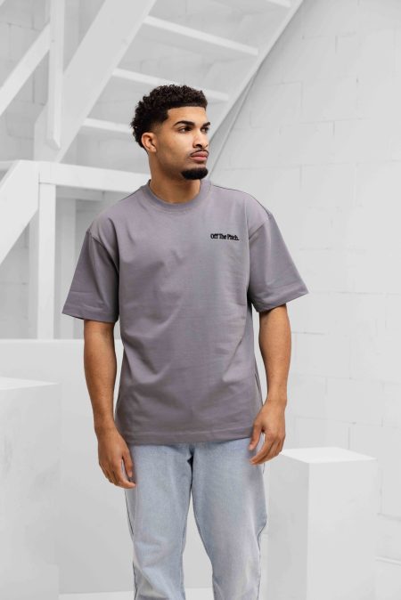 Off The Pitch Wardrobe Essentials T-Shirt Heren Grijs - Maat M - Kleur: Grijs | Soccerfanshop
