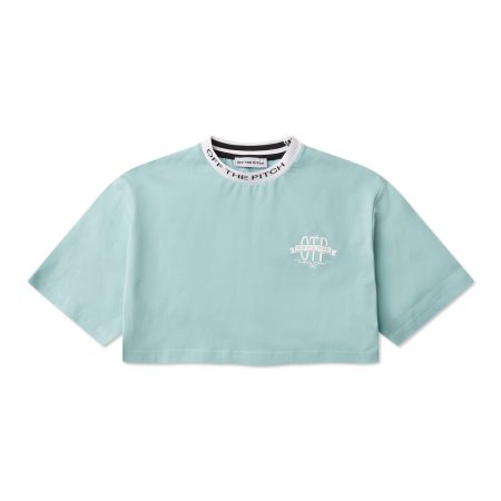 Off The Pitch x Broederliefde Crop T-Shirt Dames Mint - Maat XL - Kleur: Groen | Soccerfanshop