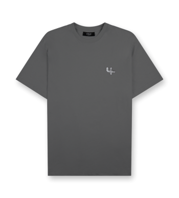 Outline Logo T-shirt Black Sand - L