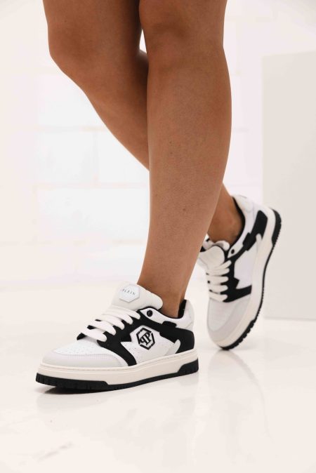 Philipp Plein Sneakers 79033 Dames/Kids Zwart/Wit - Maat 40 - Kleur: WitZwart | Soccerfanshop