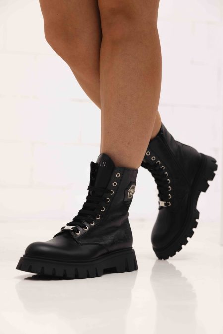 Philipp Plein Laarzen 79051 Dames/Kids Zwart - Maat 39 - Kleur: Zwart | Soccerfanshop