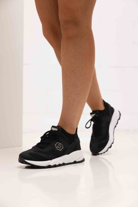 Philipp Plein Sneakers 78998 Dames/Kids Zwart - Maat 38 - Kleur: Zwart | Soccerfanshop