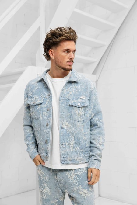 Project X Paris Denim Jack Heren Lichtblauw - Maat XL - Kleur: Lichtblauw | Soccerfanshop