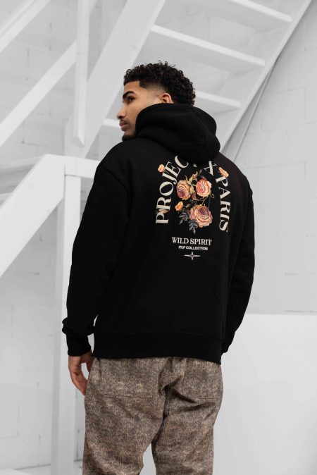 Project X Paris Gothic Roses Hoodie Heren Zwart - Maat XXL - Kleur: Zwart | Soccerfanshop