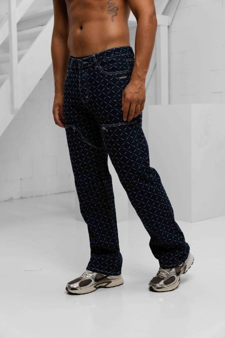 Project x Paris Jeans Heren Donkerblauw - Maat XXL - Kleur: Donkerblauw | Soccerfanshop