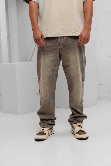 Project x Paris Loose Jeans Heren Lichtgrijs - Maat L - Kleur: Lichtgrijs | Soccerfanshop