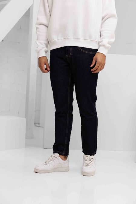 Project x Paris Slim Denim Jeans Heren Donkerblauw - Maat M - Kleur: Donkerblauw | Soccerfanshop