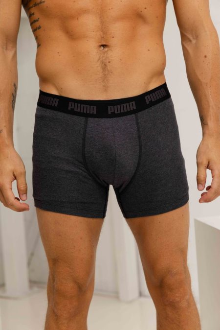 Puma Everyday Basic Boxershort Heren 3-Pack Zwart/Grijs - Maat XL - Kleur: ZwartGrijs | Soccerfanshop