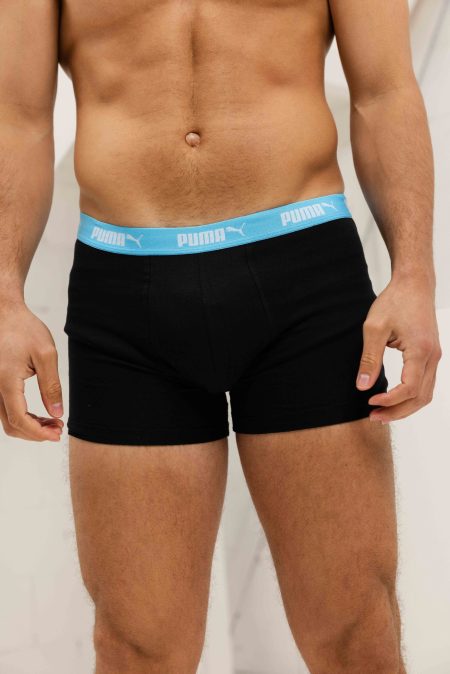 Puma Promo Boxershort Heren 12-Pack Zwart/Oranje/Blauw/Geel - Maat XL - Kleur: ZwartGeelBlauwOranje | Soccerfanshop