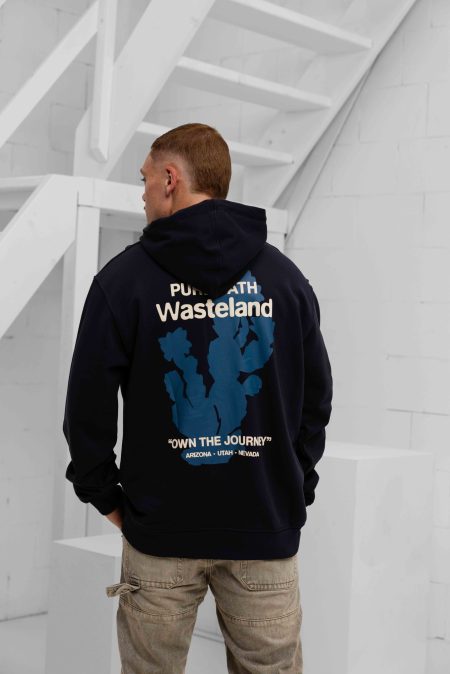 Pure Path Own The Journey Hoodie Heren Donkerblauw - Maat XL - Kleur: Donkerblauw | Soccerfanshop