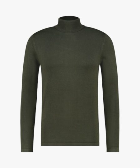 Purewhite Essential Knit Turtleneck Heren Groen - Maat L - Kleur: Groen | Soccerfanshop