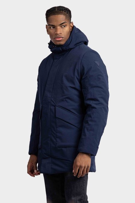 Purewhite Technical Parka Jas Heren Blauw - Maat L - Kleur: Blauw | Soccerfanshop