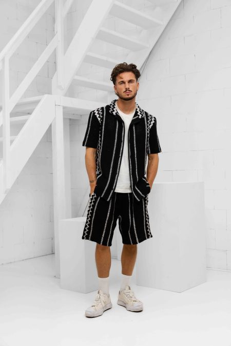 Quotrell Granada Zomerset Heren Zwart - Maat XXL - Kleur: Gebroken WitZwart | Soccerfanshop