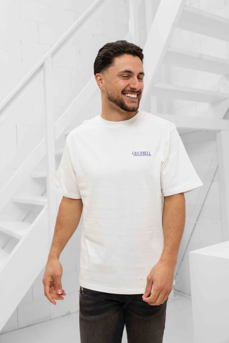 Quotrell Rivera T-Shirt Heren Wit/Blauw - Maat L - Kleur: Wit | Soccerfanshop