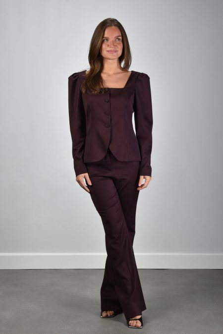 Sage & Ivy broek Nima burgundy