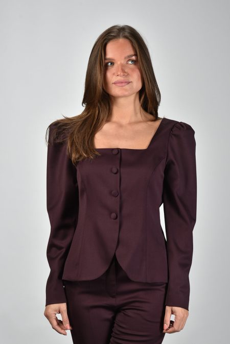 Sage & Ivy top Rita burgundy